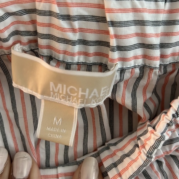 MICHAEL Michael Kors Women's Striped Off-The-Shoulder Top - Picture 3 of 4
